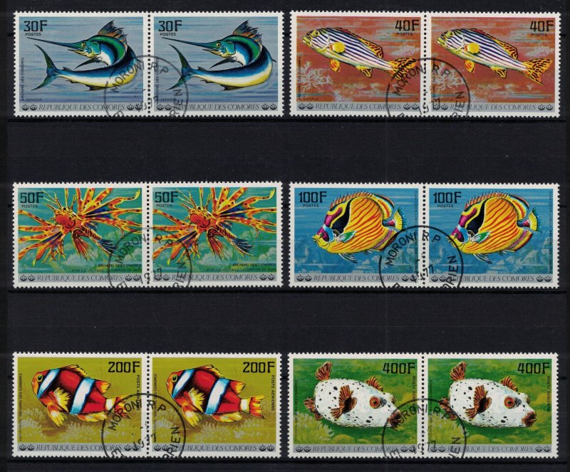 COMORE 1977 - Fishes /complete sets in pairs