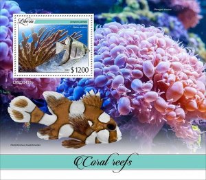 2024 03- LIBERIA - CORAL REEFS      1V complet set    MNH ** T