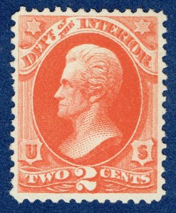 [0882] 1879 Scott#O97 MNG 2¢ vermilion cv:$4.50