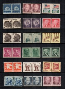 United States 18 line pairs   MNH