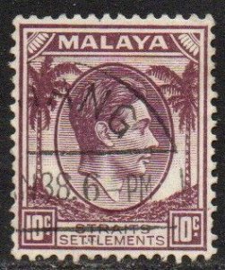 Straits Settlements Sc #244 Used