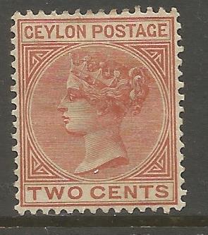 CEYLON 63  MINT HINGED,  HINGE REMNANT, PENCIL ON BACK, QUEEN VICTORIA