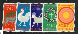 Surinam; Scott B172-B176; 1971;  Unused; NH; Complete Set; Easter