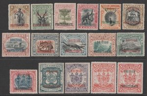 NORTH BORNEO 1901 British Protectorate on Pictorial 1c-$1, plus $1 in red.