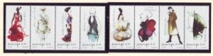 Sweden Sc 2568a-h 2007 Swedish Fashion stamp set mint NH
