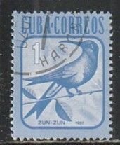 1981 Cuba - Sc 2457 - used VF - 1 single - Hummingbird