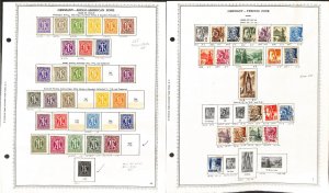 Germany WW2 Allied Occupation Stamp Collection on 7 Minkus Specialty Pages (BI)