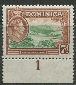 DOMINICA -Scott 105 - KGVI Definitive -1938 - MVLH - Single 7p Stamp