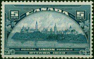 Canada 1933 5c Blue SG329 V.F MNH