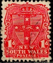 Australian States - New South Wales 1897; Sc. # 98d; Used Single Stamp