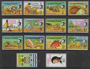 CAYMAN ISLANDS SG346/59 1974 DEFINITIVE SET MNH