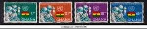 GHANA - 1968 20th ANNIVERSARY OF THE WORLD HEALTH ORGANIZATION 4V MNH