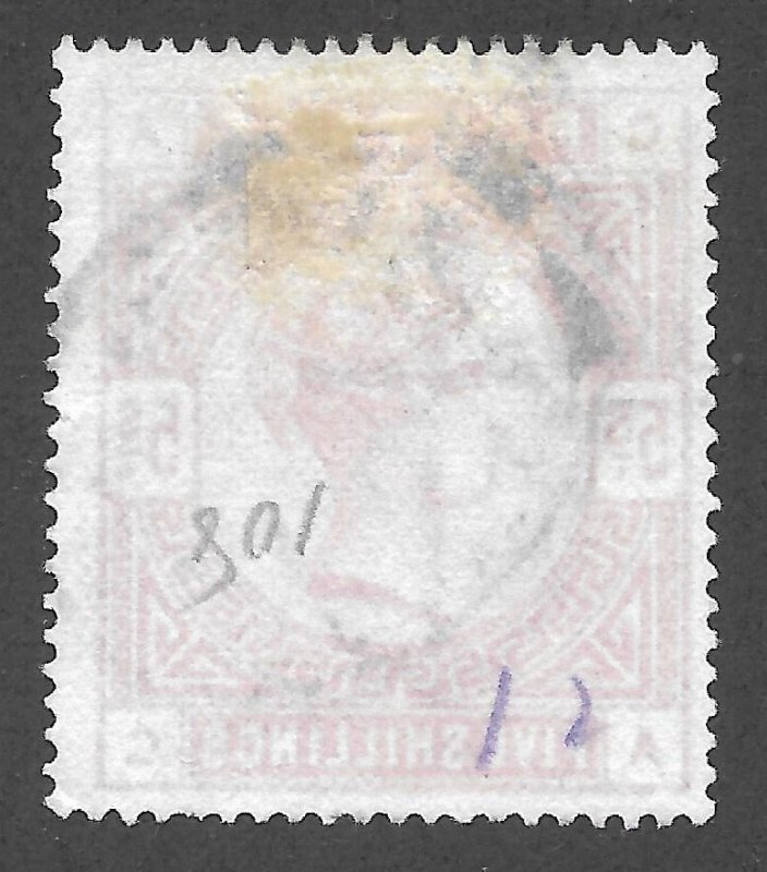 Doyle's_Stamps: VF-XF Used 4-Margin 1884 Carmine Rose Victorian Scott #108 Jumbo
