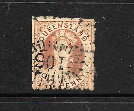 QUEENSLAND 1862-67  1d     QV    FU    SG 21