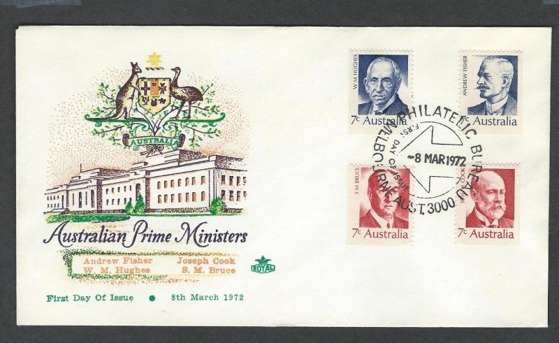 Australia    FDC  sc#  514 - 517