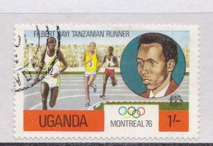 UGANDA 1976 OLYMPIC MONTRAL CANDA  FLAGS FINE USED