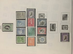 Collection of Aden stamps on Minkus pages