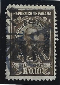 Canal Zone Scott #J6 Used 10c Postage Due O/P 2019 CV $10.00