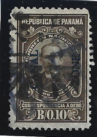 Canal Zone Scott #J6 Used 10c Postage Due O/P 2019 CV $10.00