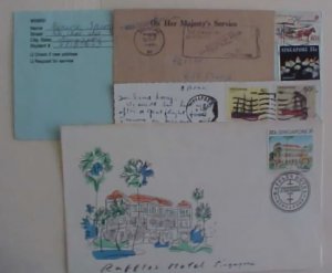 SINGAPORE 4 COVERS INCLUDES 2 TO US