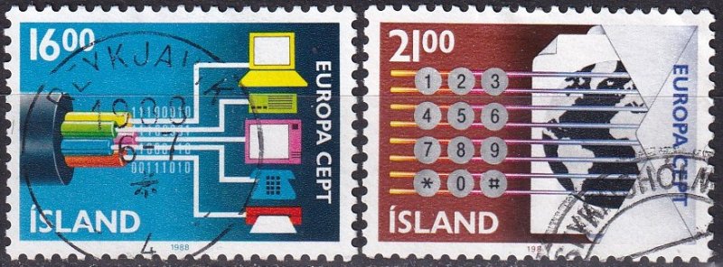 Iceland #660-61 F-VF Used CV $2.60  (Z9324)