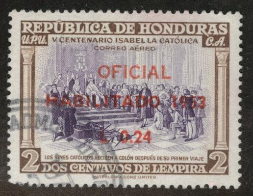 Honduras  Scott C213 Used airmail stamp