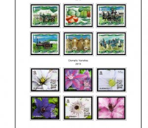 COLOR PRINTED GB GUERNSEY 2011-2020 STAMP ALBUM PAGES (67 illustrated pages)