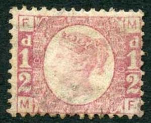 SG48 1/2d (MF) Plate 10 Un-used (part gum) Cat 130 Pounds