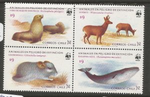 Chile 1985 WWF SC 682a MNH (1cvh)