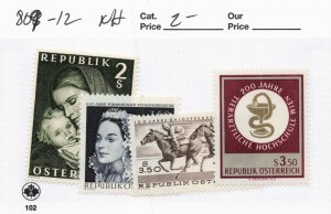AUSTRIA    809-12    MNH