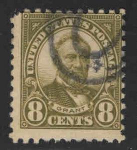 USA Scott 589 Used perf 10 Grant stamp