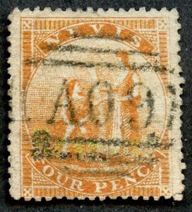 Nevis - Sc #10, Used.  2017 SCV $25.00