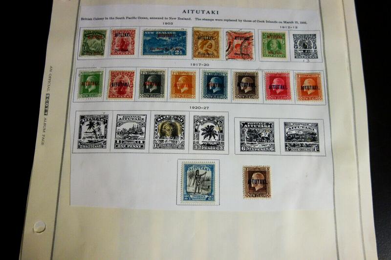 Aitutaki Mostly Mint Stamp Collection 1903-88