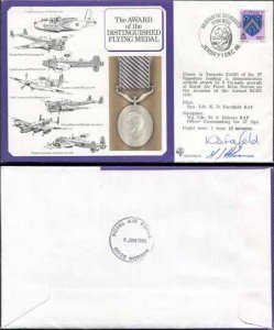 DM14a Award of the Distinguished Flying Medal Signed by Pilot and Navigator (A)