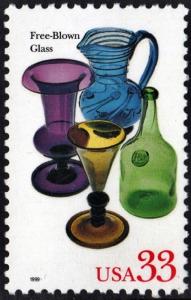 SC#3325 33¢ American Glass: Free-Blown Glass Single (1999) MNH