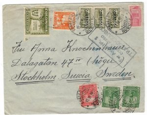 Colombia 1950 Cover Stamps Sc 562+C152+C155+C165+576+RA41 Trees Forest Tourism