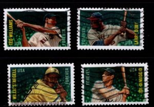 #4694 - 4697 Baseball All Stars set/4 (Off Paper) - Used