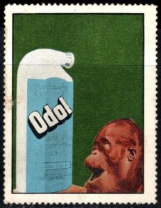 Vintage Germany Poster Stamp Odol Mouthwash Unused