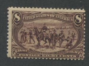 1898 US Stamp #289 8c Mint Hinged Average Original Gum Catalogue Value $140 