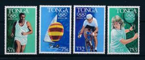 [60925] Tonga 1988 Olympic games Seoul Sailing Cycling Tennis MNH