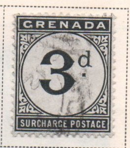 Grenada Sc J14 1921 3d postage due stamp used