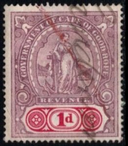 1898 Cape of Good Hope Revenue 1 Pence General Stamp Duty Used