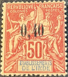 FRENCH INDIA # 23--MINT/HINGED---SINGLE---1903