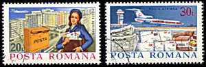 Romania C213-C214, CTO, Air Mail Service