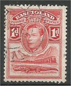 BASUTOLAND, 1938, used 1p  George VI  Scott 19