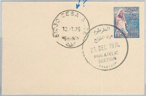 65919 - SDAN KHATOUM - Postal History -  STATIONERY COVER 1909 - FRONT ONLY