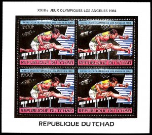 Chad 1983, Olympic games m/s, gold, MNH