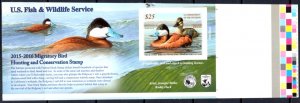 US Stamp #RW82a SA Pair of Ruddy Ducks on the Water Single From Press Sheet