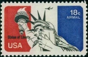 SCOTT  C87  STATUE OF LIBERTY  18¢  SINGLE  MINT NEVER HINGED