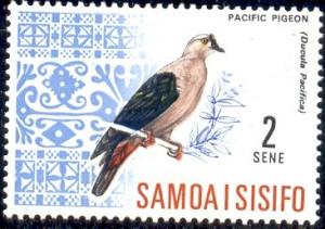 Bird, Pacific Pigeon, Samoa stamp SC#266 MNH